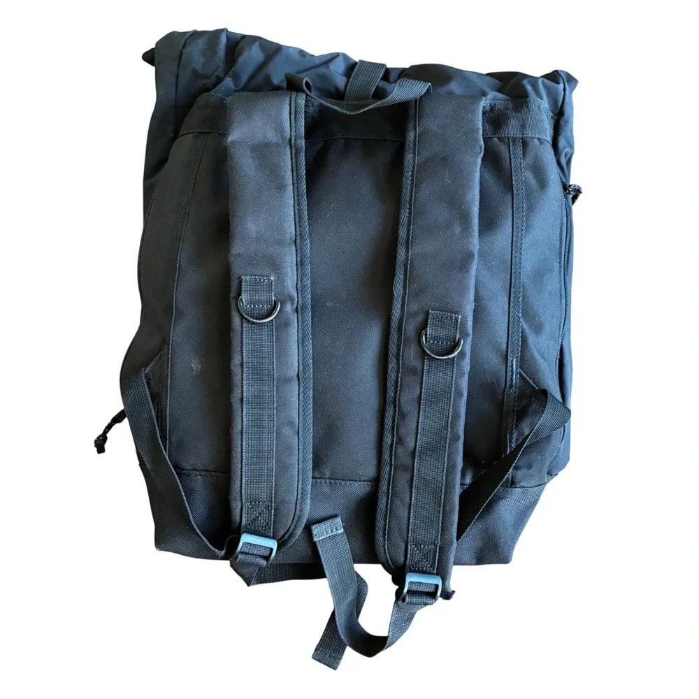 Obey Roll Top Backpack Mens OS Black Good Mesh Pocket Streetwear Utility Bag